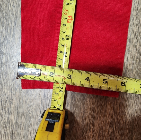 OLD NAVY SIZE 10 RED CORDUROY PANTS - Picture 7 of 8
